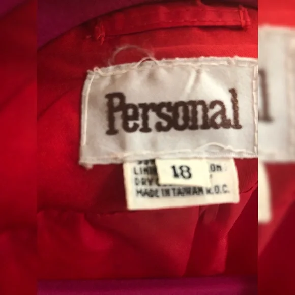 Vintage Red Blazer with Pockets - Picture 8 of 8